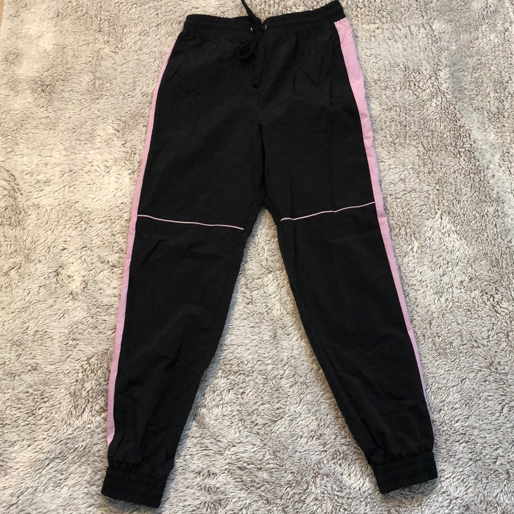 Forever 21 Black/Light Purple Tracksuit Joggers
